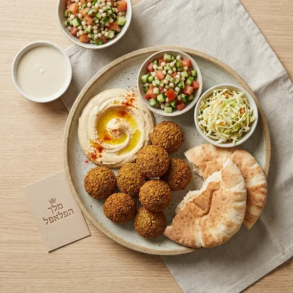 צלחת פלאפל - ארוחה מלאה